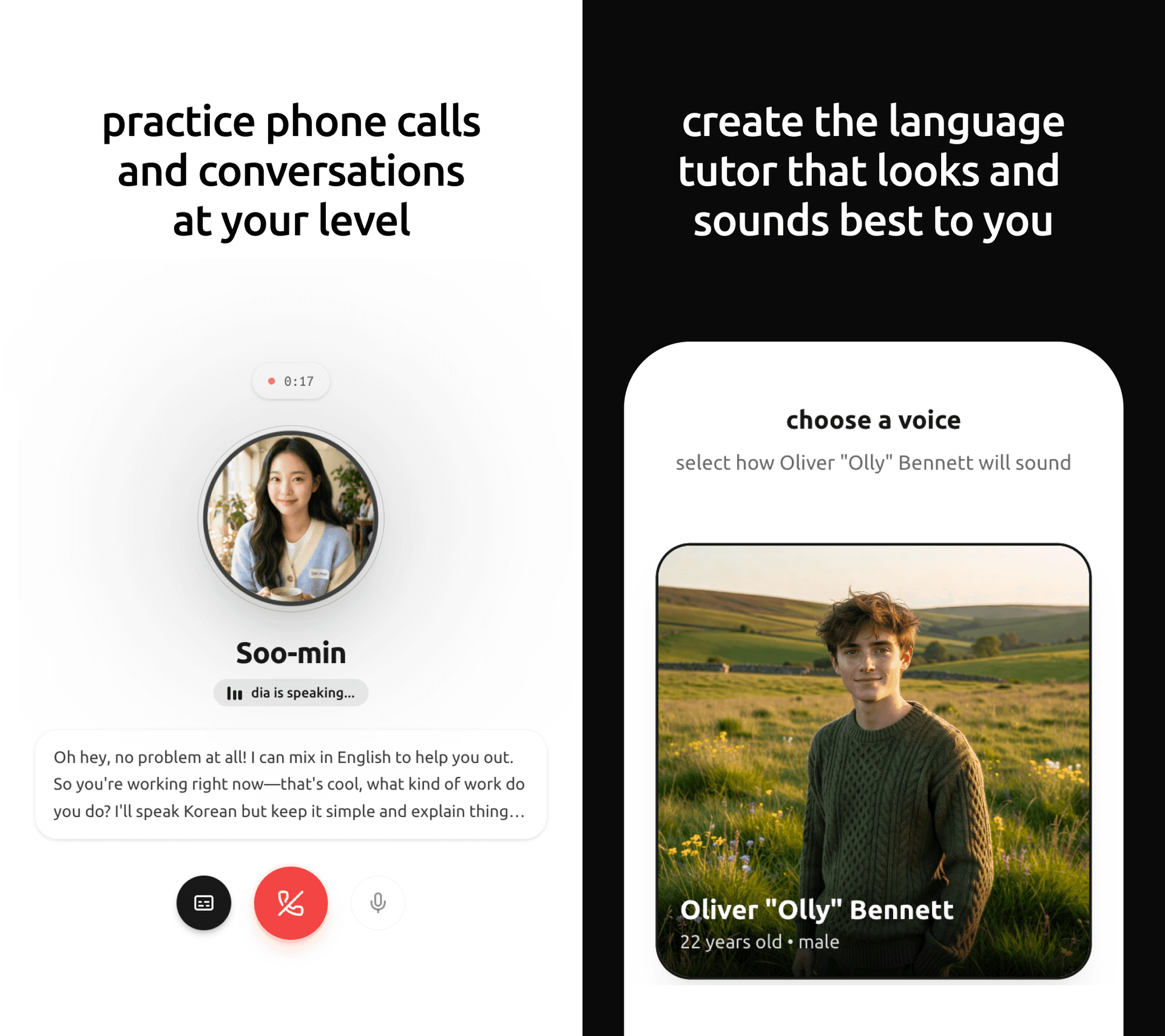 Learn Chinese online with an AI tutor that actually talks back: TalkToDia AI language learning app screenshot 2