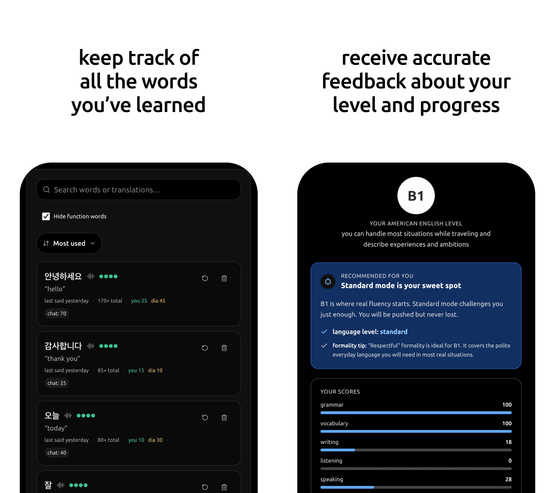 Learn Chinese online with an AI tutor that actually talks back: TalkToDia AI language learning app screenshot 3